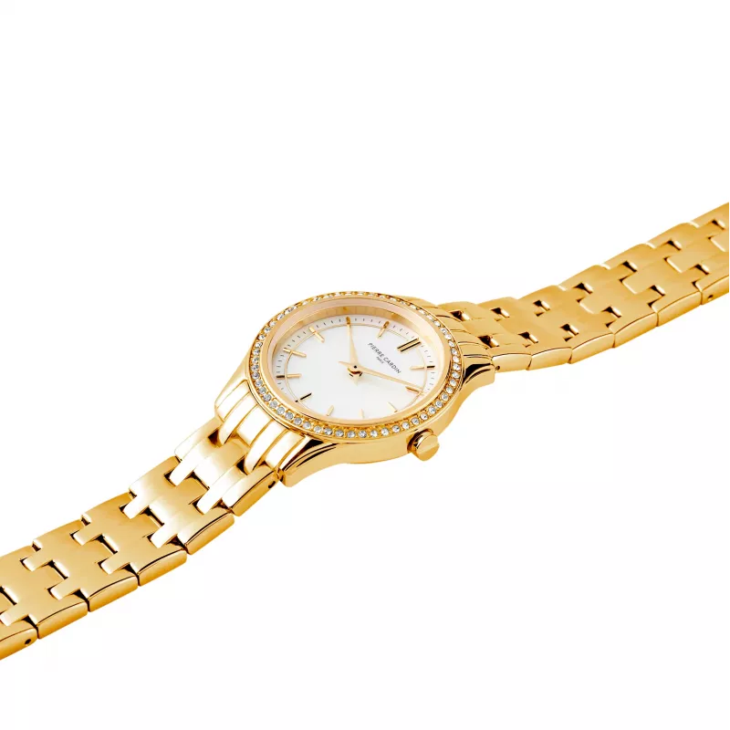 Pierre Cardin Women's Quartz Analog Watch CF.0611.SE.G 30mm Stainless Steel Mesh