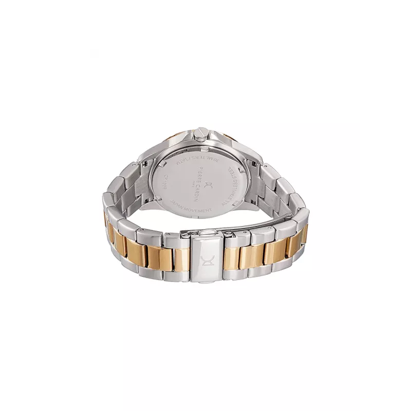 Pierre Cardin Women's Quartz Analog Watch CF.1009.MU - 34mm Stainless Steel with Mother of Pearl Dial