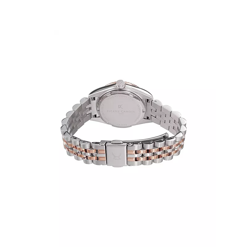 Pierre Cardin Women's Quartz Analog Watch CF.1012.MU.2 - 28mm Rose Gold Stainless Steel Mesh Bracelet