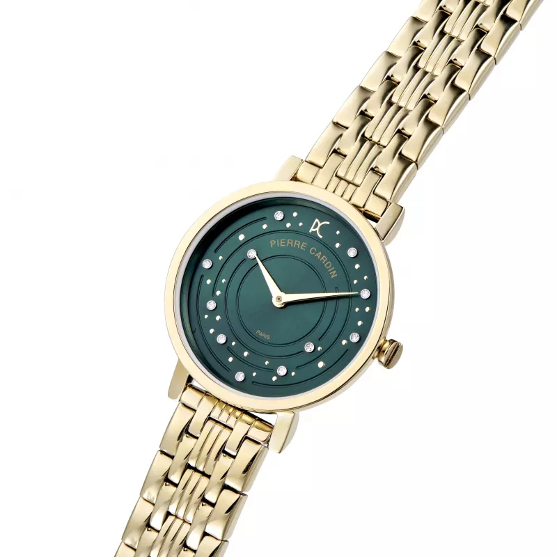 Pierre Cardin Women's Quartz Watch CCM.0552 Silver Stainless Steel Mesh 32mm
