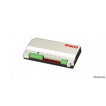 PIKO 55276 Servo Decoder, 4 Outputs, DCC, Adjustable Speed & End Positions, Solder Pads