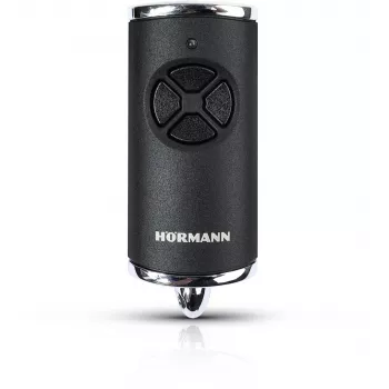 Pilot Hormann HSE 4 868MHz BiSecure Hand Transmitter (Black, Matte, Chrome-Plated Buttons)