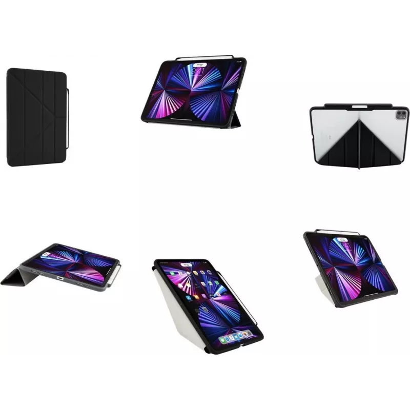 Pipetto Origami No3 Pencil Case for iPad Pro 11 (1st/2nd/3rd/4th Gen) Black