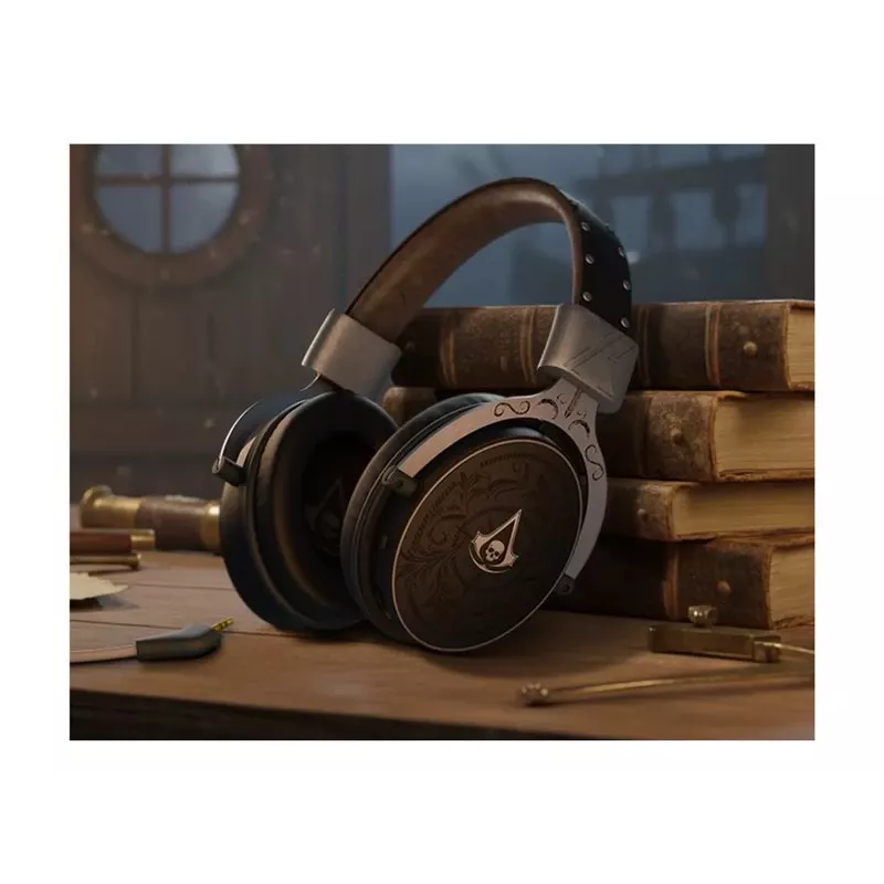 PIXMINDS LEXIP Black Flag Resynced Tatoo Wireless Gaming Headset (2.4GHz / Bluetooth 5.0, 50mm Drivers, 25h Battery)