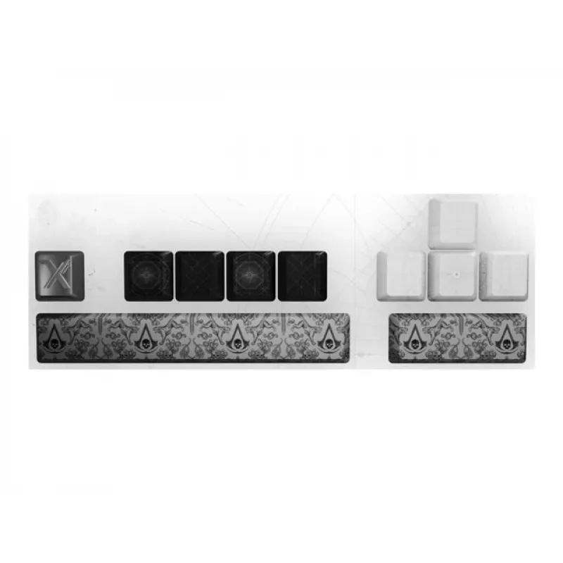 PIXMINDS Lexip Black Flag Resynced Tattoo Keycap Set for Mechanical Keyboard