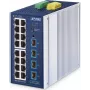PLANET IGS-4215-16T4X Industrial L2/L4 Managed Switch - 16 Ports 10/100/1000 + 4 SFP