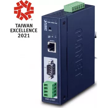 PLANET IMG-2100T Industrial Gigabit Media Converter, 1x RJ45 to 1x SFP, -40 to 75°C