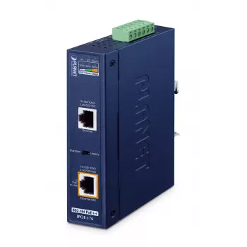 PLANET IPOE-176 Industrial PoE Extender, 1-Port Gigabit PoE++ to 4-Port PoE+ (IP30)