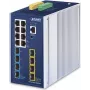 PLANET TSN-6325-8T4S4X Industrial L3 Managed TSN Switch with 8x GbE RJ45, 4x 1G/2.5G SFP, 4x 10G SFP+