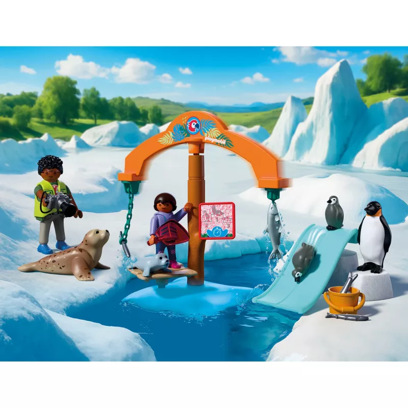 PLAYMOBIL 72073 Animals & Friends Zoo Ice Expedition Playset