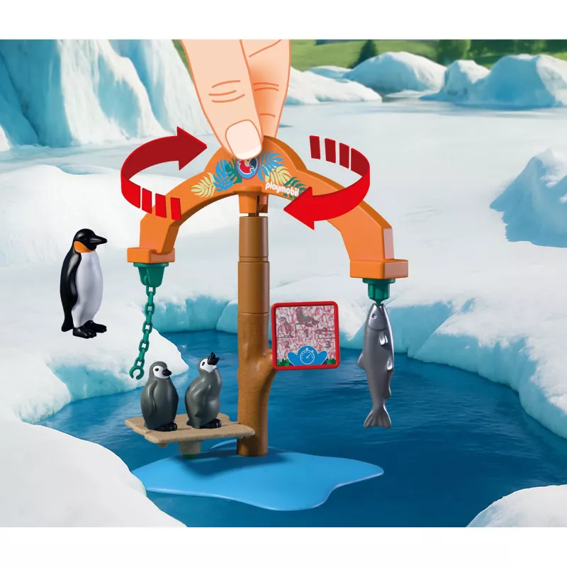 PLAYMOBIL 72073 Animals & Friends Zoo Ice Expedition Playset