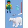 Playmobil 72090 Animals & Friends Zoo: Polar Bear and Zookeeper