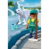 Playmobil 72090 Animals & Friends Zoo: Polar Bear and Zookeeper