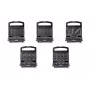 PMS PROMIS 5-in-1 Toaster FORMEA Sandwich, Cookie, Nut, Waffle, Doughnut, Grill 800 W Black/Silver