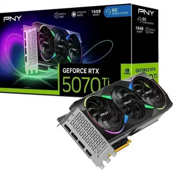 PNY GeForce RTX 5070 Ti EPIC-X RGB 16GB Graphics Card, Triple Fan, 3x DisplayPort & HDMI