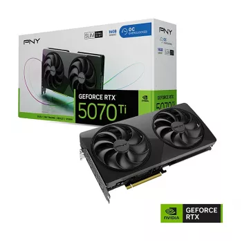 PNY GeForce RTX 5070 Ti Slim OC 16GB GDDR7 PCIe 5.0 Graphics Card