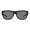 Polaroid Ancillaries PLD9003SDL5 Unisex Rectangular Sunglasses - Matte Black Frame, Grey Polarized Lenses