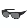 POLAROID ANCILLARIES PLD9004SDL5 Unisex Sunglasses - Black Frame, Grey Polarized Lenses, Square Shape