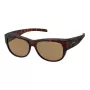 Polaroid Ancillaries PLD9004SMQU Unisex Sunglasses - Havana/Tortoise - Brown Polarized Lenses - UV400 Protection