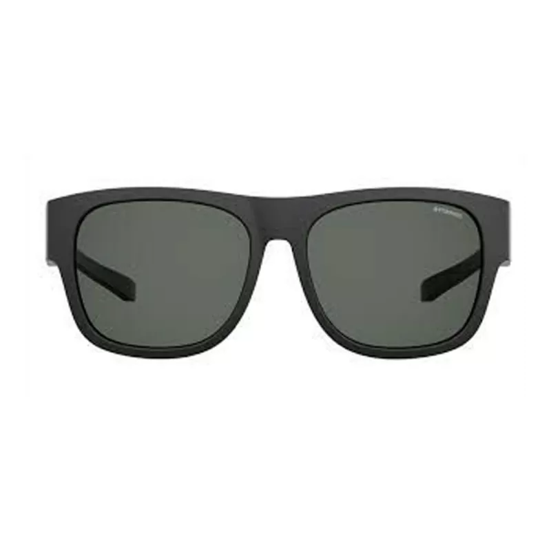 POLAROID ANCILLARIES PLD9010S003 Unisex Rectangular Sunglasses - Black/Grey - Polarized UV400