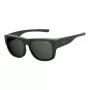 POLAROID ANCILLARIES PLD9010S003 Unisex Rectangular Sunglasses - Black/Grey - Polarized UV400