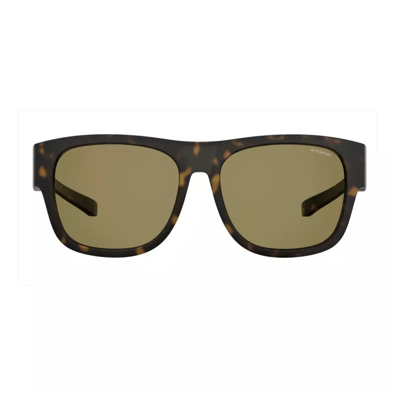 Polaroid Ancillaries PLD9010SN9P Unisex Rectangular Sunglasses - Black Frame Grey Polarized Lens