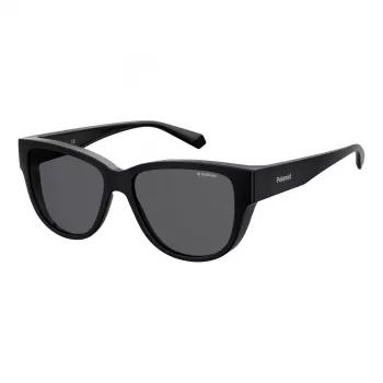 Polaroid Ancillaries PLD9013S807 Women's Square Sunglasses - Black/Grey - Polarized UV400