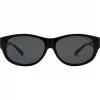 Polaroid Ancillaries PLD9020S08A Unisex Kids Sunglasses - Black Frame, Grey Polarized Lenses