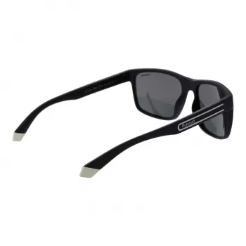 POLAROID Men's PLD2157S57003 Polarized Sunglasses - Black Frame Grey Lens 57mm