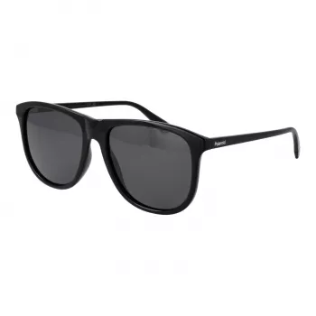 Polaroid Men's PLD4178S58807 Polarized Sunglasses - Black Frame Grey Lens 58mm