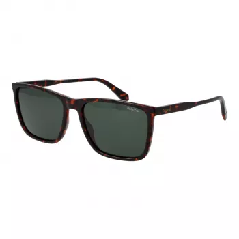 POLAROID Men's PLD4180S58086 Sunglasses Havana Brown Polarized Rectangular