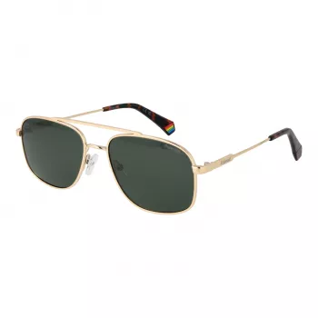 POLAROID Men's PLD6235SX56PE Polarized Sunglasses - Black Frame Grey Lens 56/17/145 mm