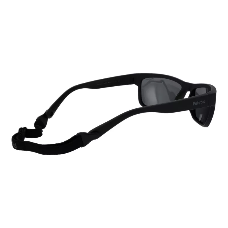 POLAROID Men's PLD7031S59807 Polarized Sunglasses - Black Frame Grey Lens 59mm