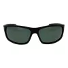 POLAROID P8411-639CARC Men's Rectangular Polarized Sunglasses - Black Frame Grey Lens 63mm