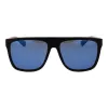Polaroid PLD 2162/S 560VK Men's Rectangular Polarized Sunglasses - Matte Black/Grey - 56/16/140 mm