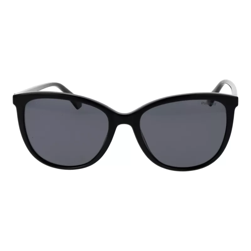 Polaroid PLD 4138/S 55807 Women's Polarized Sunglasses - Black Frame Grey Lens 55mm