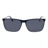 Polaroid PLD 4180/S Men's Rectangular Sunglasses - Black Frame Grey/Green Polarized Lenses 58mm