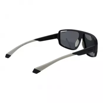 Polaroid PLD 7054/S Men's Rectangular Sunglasses - Matte Black Frame, Green Polarized Lenses - 61/12/140 mm
