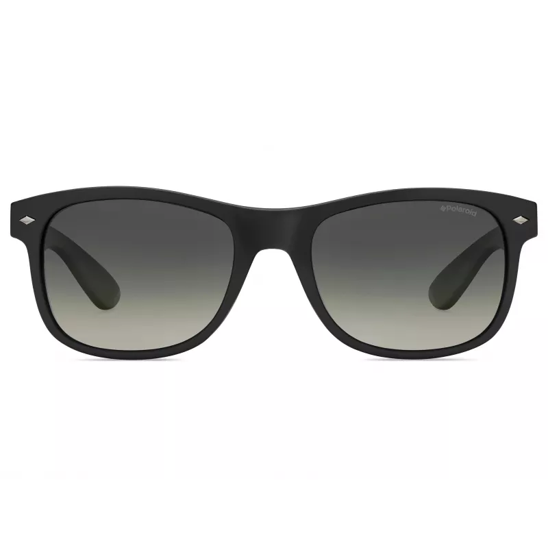 POLAROID PLD1015SDL5LB Men's Polarized Sunglasses - Matte Black Frame, Grey Lens, 53mm