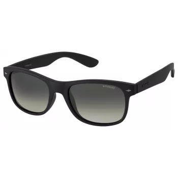 POLAROID PLD1015SDL5LB Men's Polarized Sunglasses - Matte Black Frame, Grey Lens, 53mm