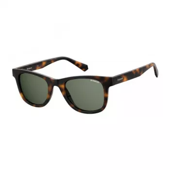 Polaroid PLD1016SNEW08 Men's Rectangular Polarized Sunglasses Havana Brown