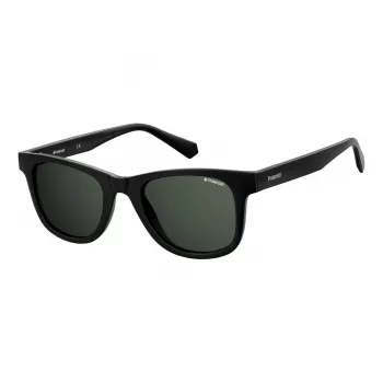 POLAROID PLD1016SNEW80 Men's Polarized Sunglasses - Black Frame Grey Lens 50mm
