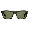 POLAROID PLD2058S003M9 Men's Rectangular Sunglasses - Black Frame, Grey Polarized Lenses, UV400 Protection