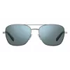 Polaroid PLD2068SX6LB5 Men's Rectangular Polarized Sunglasses, Black/Grey, 58 mm