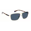 POLAROID PLD2119GSJ5GC Men's Aviator Sunglasses - Gold Frame Green Polarized Lenses