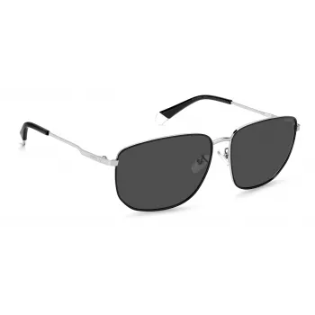 POLAROID PLD2120GS84JM Men's Rectangular Havana Sunglasses with Polarized Brown Lenses
