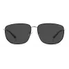 POLAROID PLD2120GS84JM Men's Rectangular Havana Sunglasses with Polarized Brown Lenses