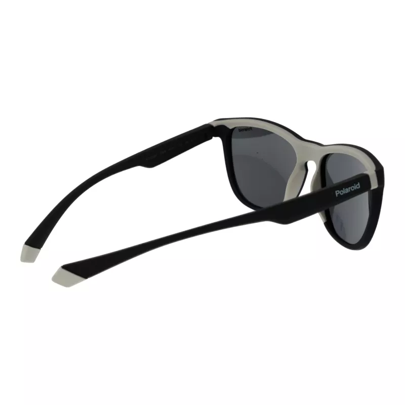 Polaroid PLD2133S08AM9 Unisex Rectangular Sunglasses - Black Frame Grey Polarized Lens 56mm