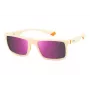 Polaroid PLD2134SIXN Men's Rectangular Sunglasses - Black Frame Grey Lens 56mm