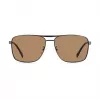 Polaroid PLD2136GSXR8 Men's Rectangular Polarized Sunglasses - Black Frame Grey Lens 61mm
